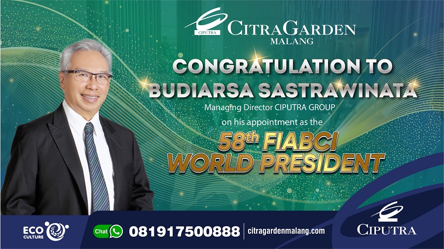 BPK. BUDIARSA SASTRAWINATA RESMI DILANTIK MENJADI FIABCI WORLD PRESIDENT 2023-2024