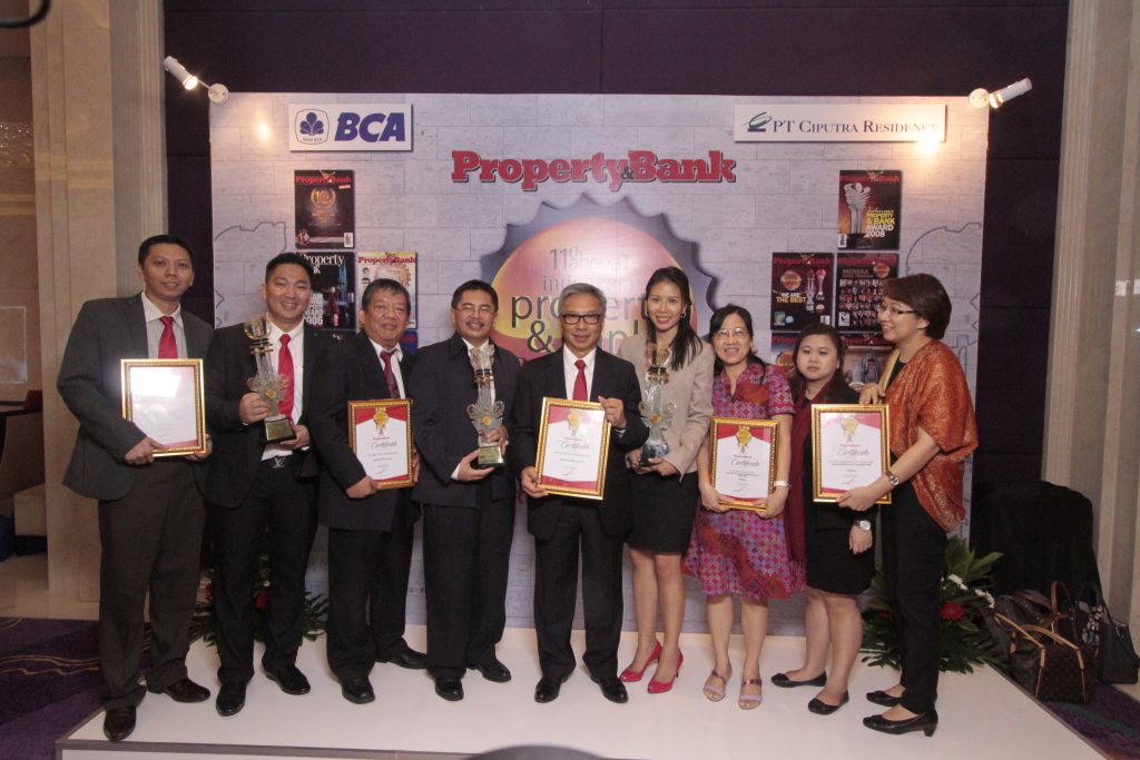 PT Ciputra Residence Raih Lima Penghargaan Bergengsi Indonesia Property & Bank Award XI 2016